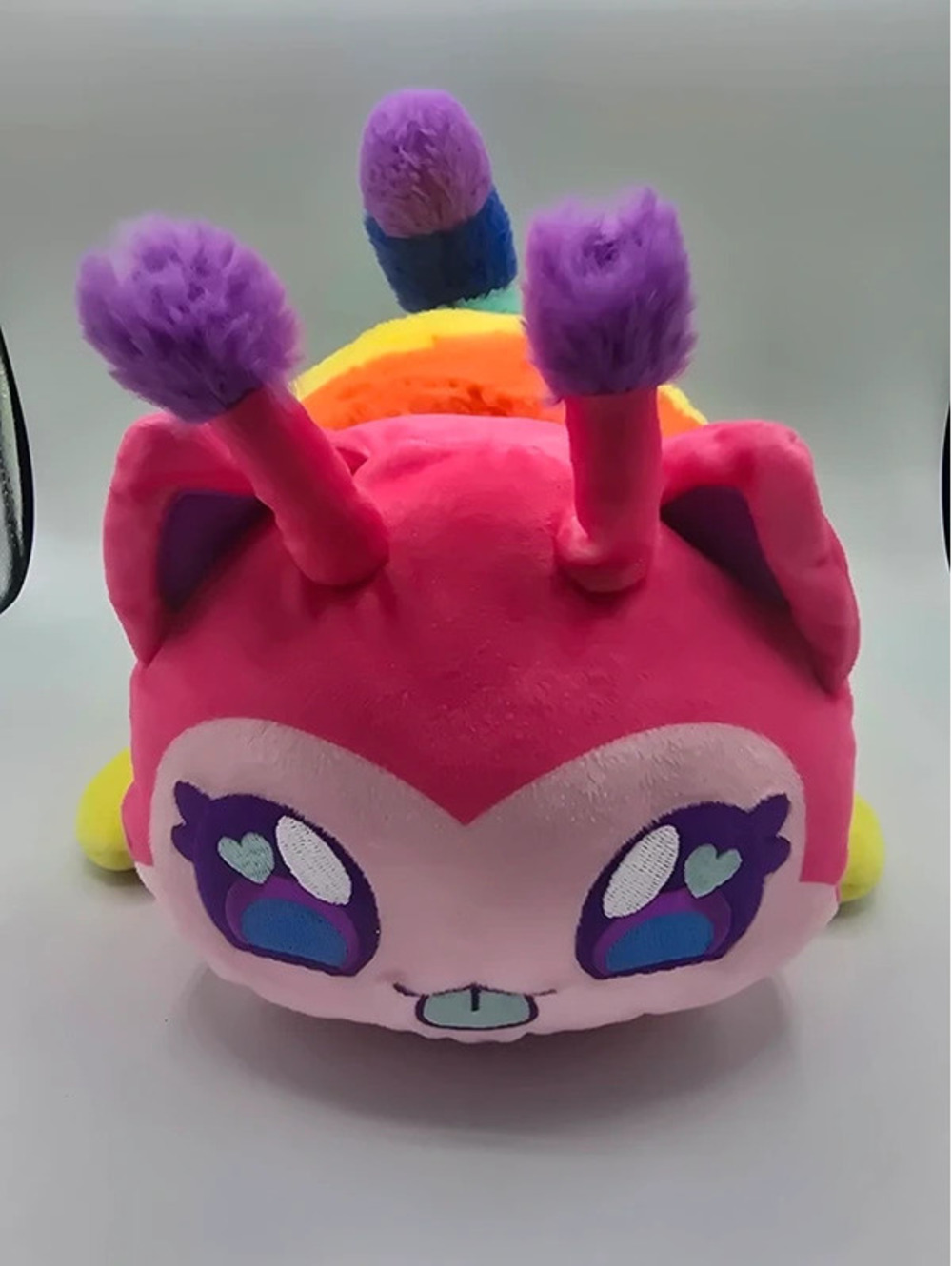 Rainbow Cat Caterpillar from Aphmau MeeMeows Safari Mystery collection 11"